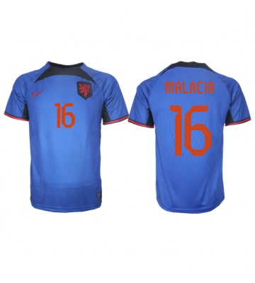 Netherlands Tyrell Malacia #16 Replica Away Stadium Shirt World Cup 2022 Short Sleeve
